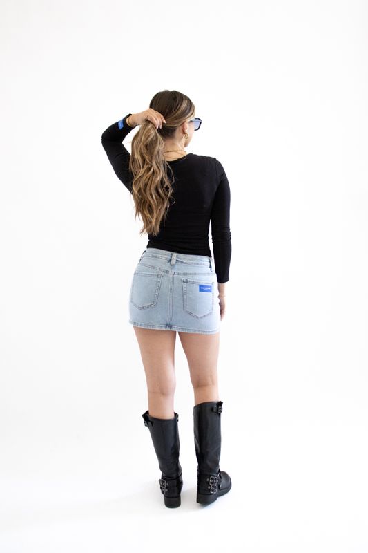 CLASSIC SKORT - DENIM