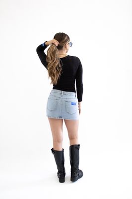 CLASSIC SKORT - DENIM