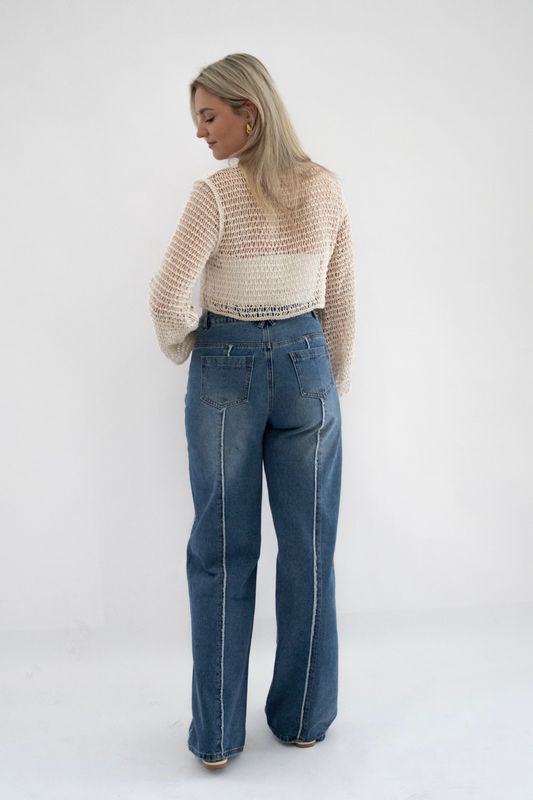 EDGE LINE JEANS - DENIM