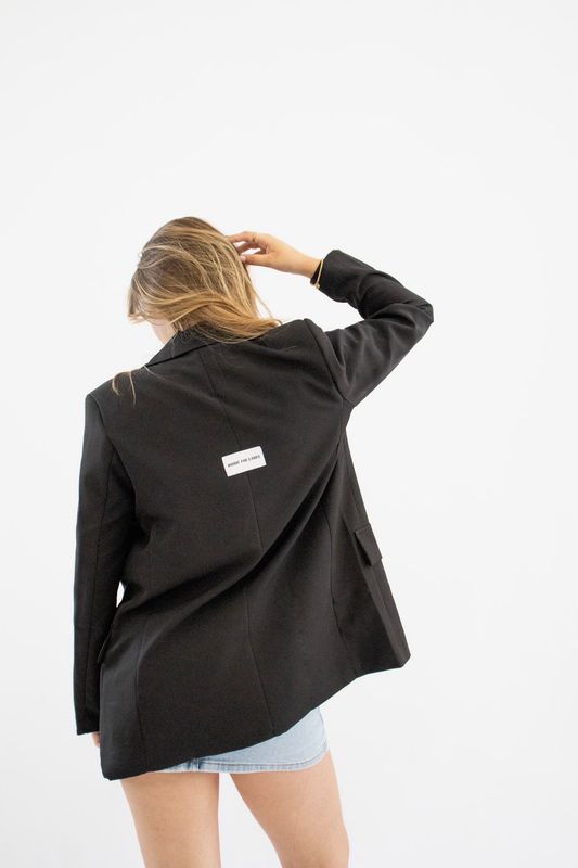 CLASSIC BACK BLAZER - ZWART