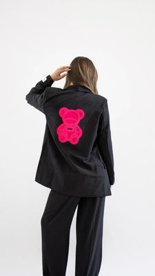 TEDDY BLAZER - NEON ROZE