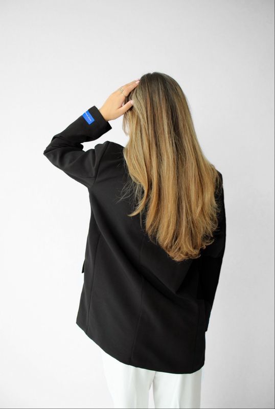 BLUE CLASSIC BLAZER - BLACK