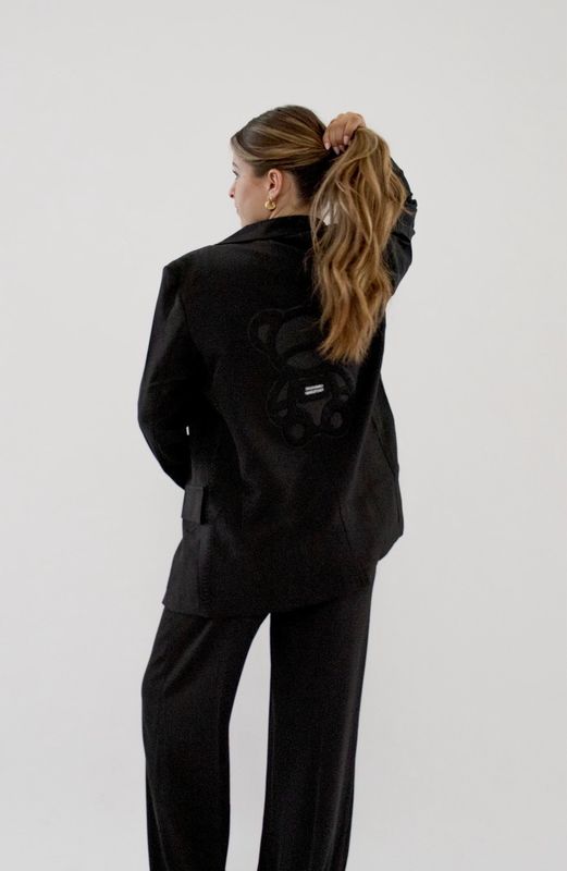 TEDDY BLAZER - BLACK