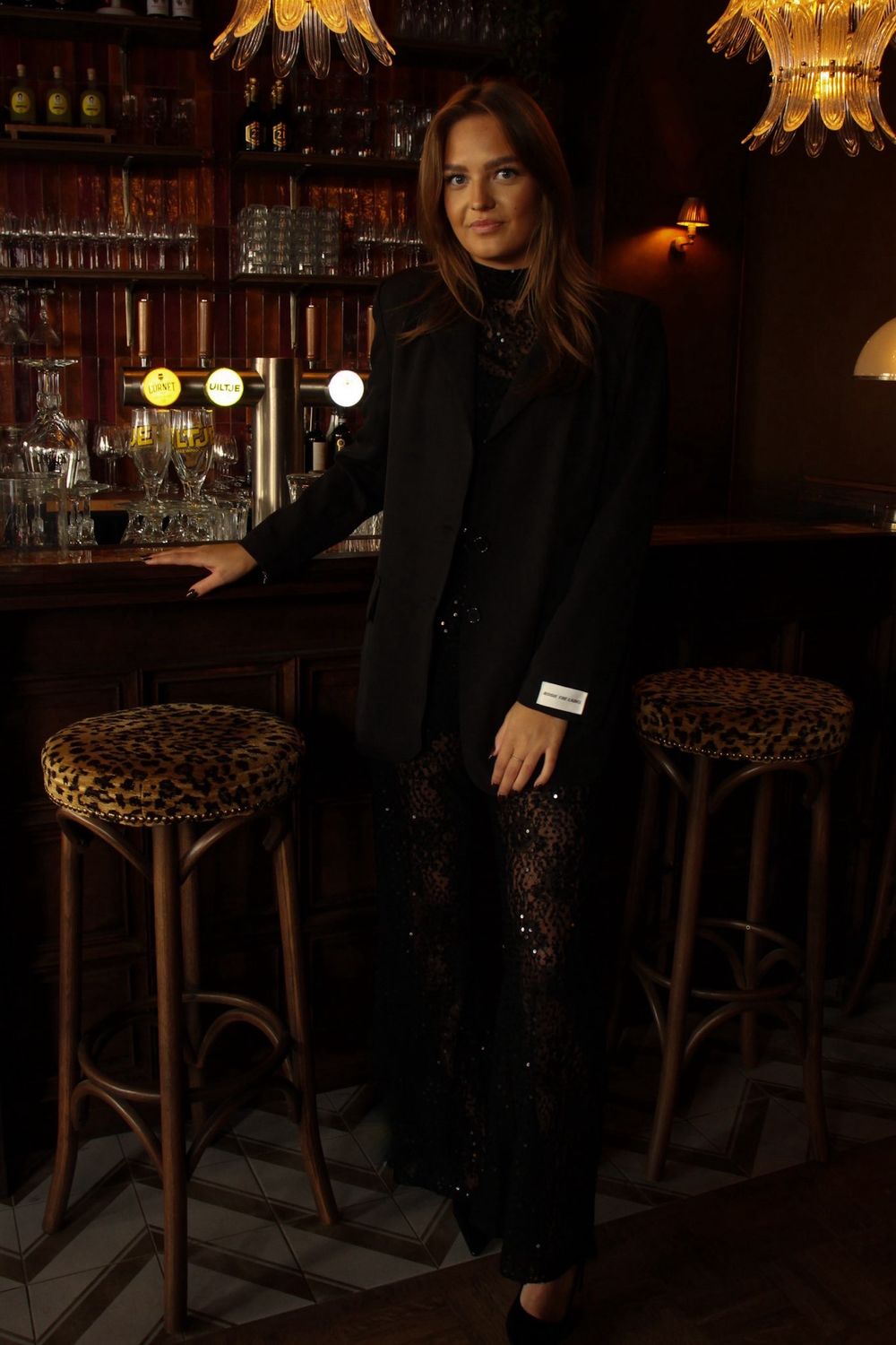 LACE TROUSER - BLACK