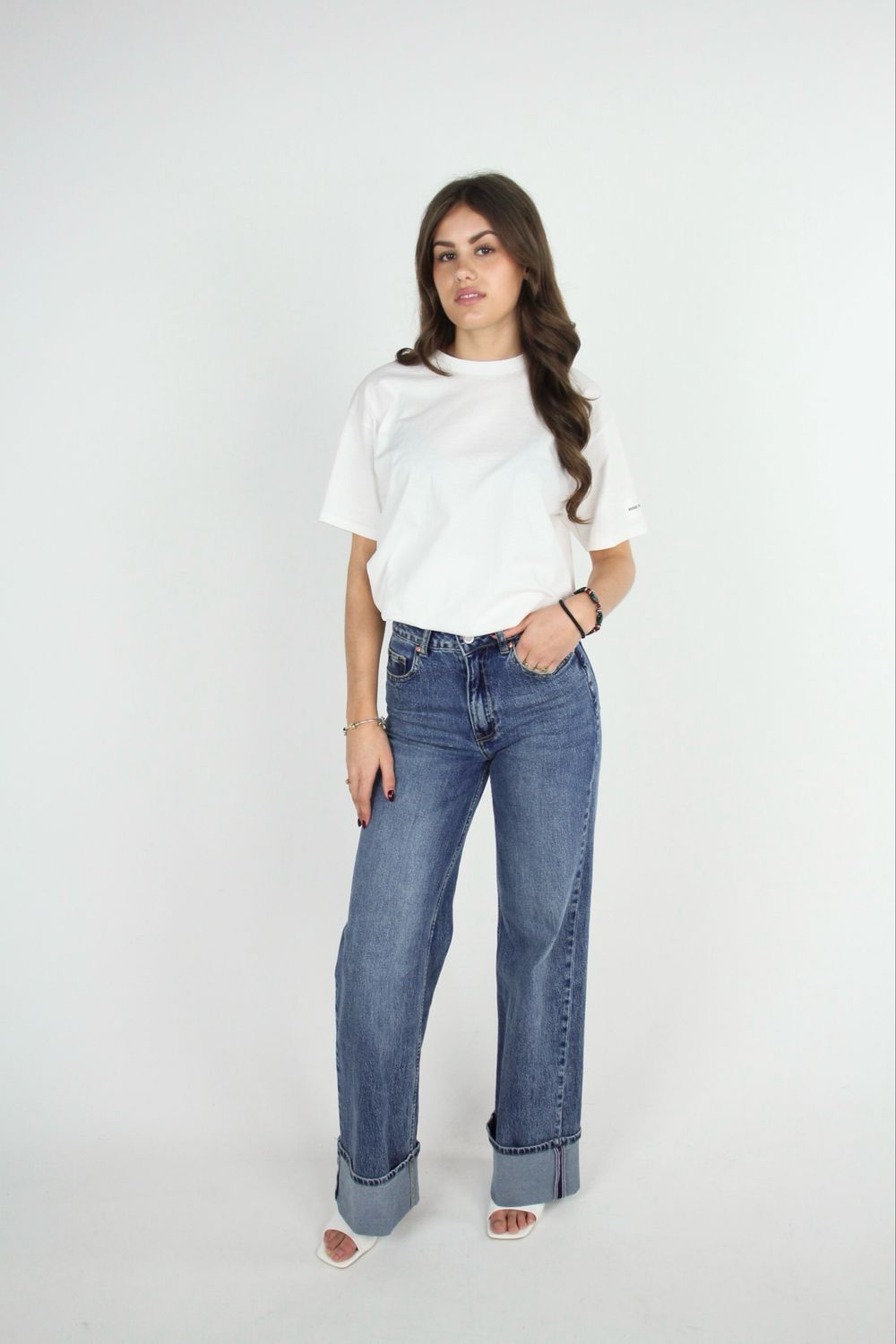 OVERSLAG JEANS - DENIM