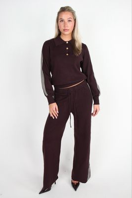 GOLDEN LINE JOGGER - BROWN