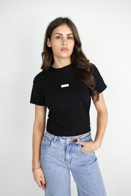 LABEL TEE - BLACK