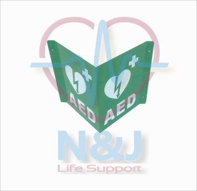 ป้าย AED V Sign , aluminium AED V sign ป้าย AED V Sign , aluminium AED V sign