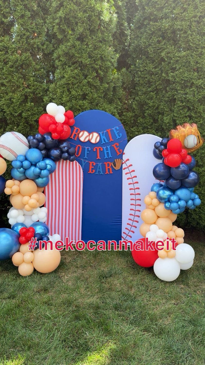 Medium Balloon Garland With Backdrop Starting at $300