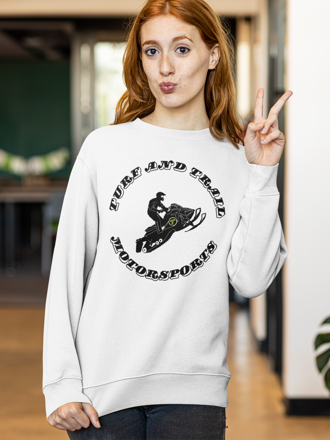 Turf and Trail Motorsports Snowmobile Unisex Premium Sweatshirt