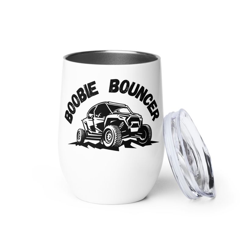 Boobie Bouncer ATV Wine tumbler