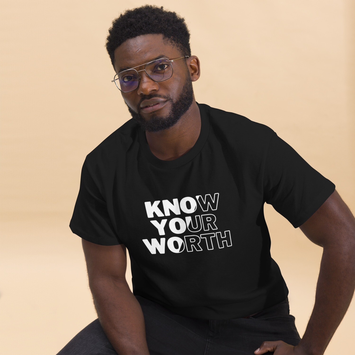 &quot;Know Your Worth&quot; Men&#39;s Tee
