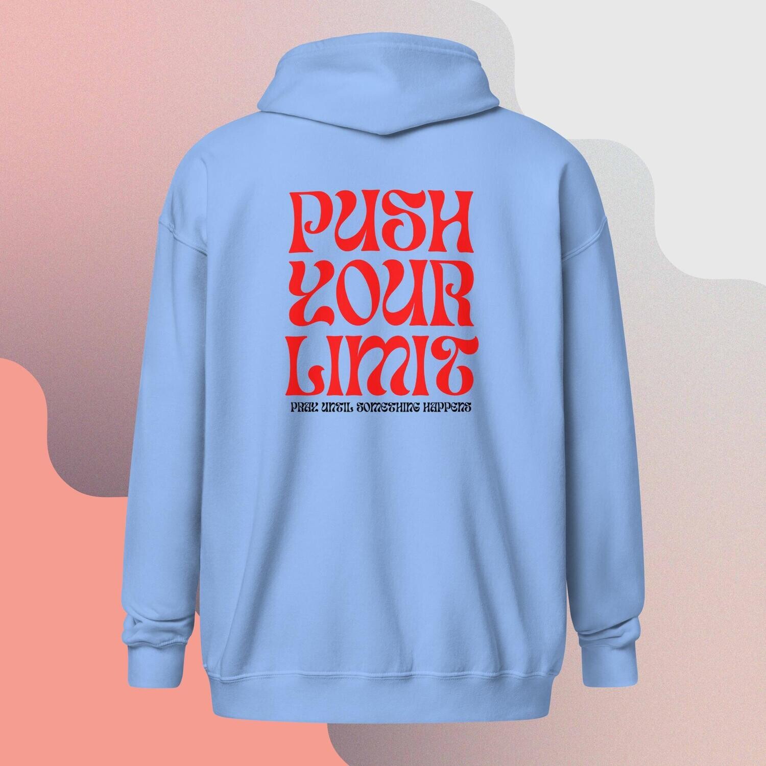&quot;P.U.S.H&quot; Zip Hoodie Jacket