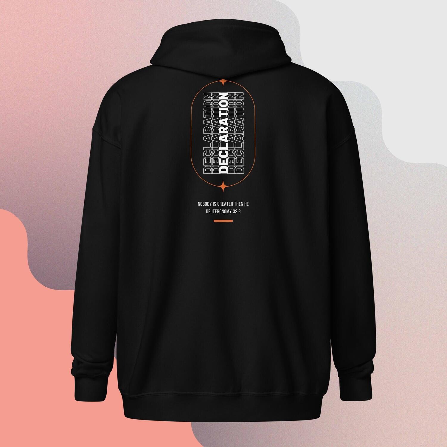 &quot;Declaration&quot; Zip Hoodie Jacket