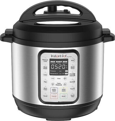 Instant Pot Duo Plus 9-in-1 Electric Pressure Cooker, Slow Cooker, Rice Cooker, Steamer, Sauté, Yogurt Maker, Warmer & Sterilizer-3Qt