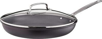 Cuisinart 12-Inch Skillet, Nonstick-Hard-Anodized with Glass Cover