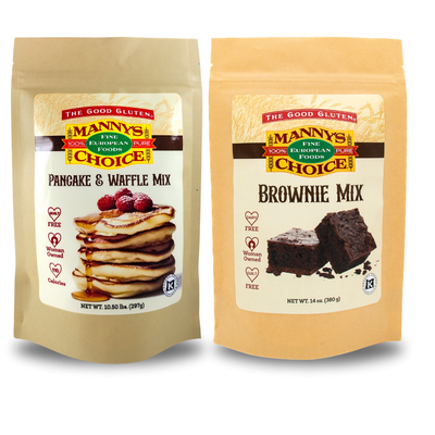 Manny’s Choice Pancake Mix and Brownie Mix