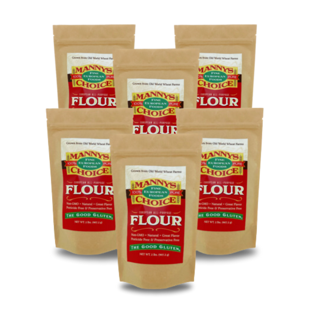 Manny’s Choice Pure Italian Flour 2lb (6 Pack)