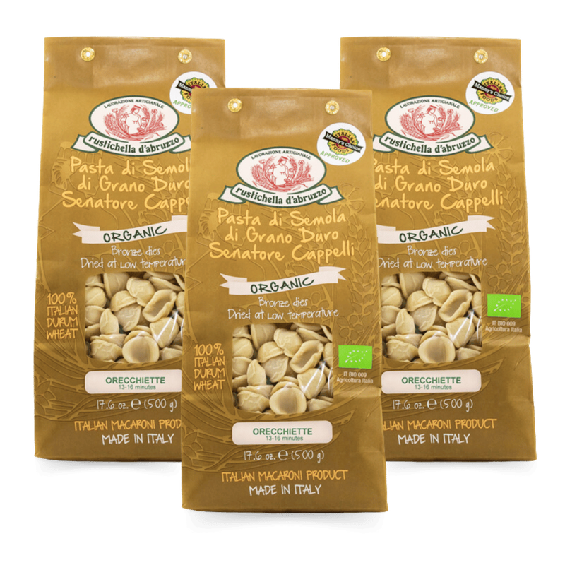 Organic Senator Cappelli Penne Orecchiette (3 Pack)