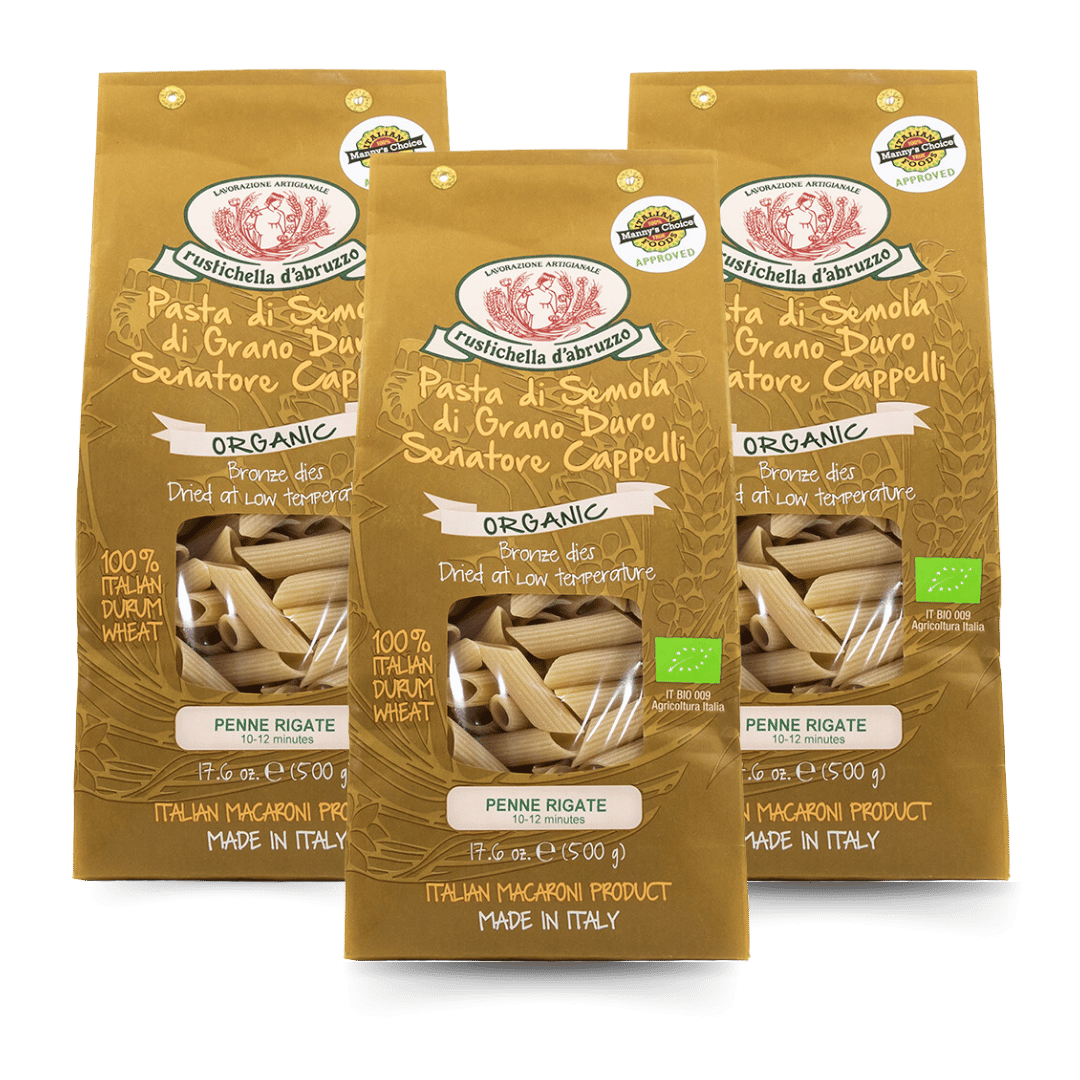 Organic Senator Cappelli Penne Rigate (3 Pack)