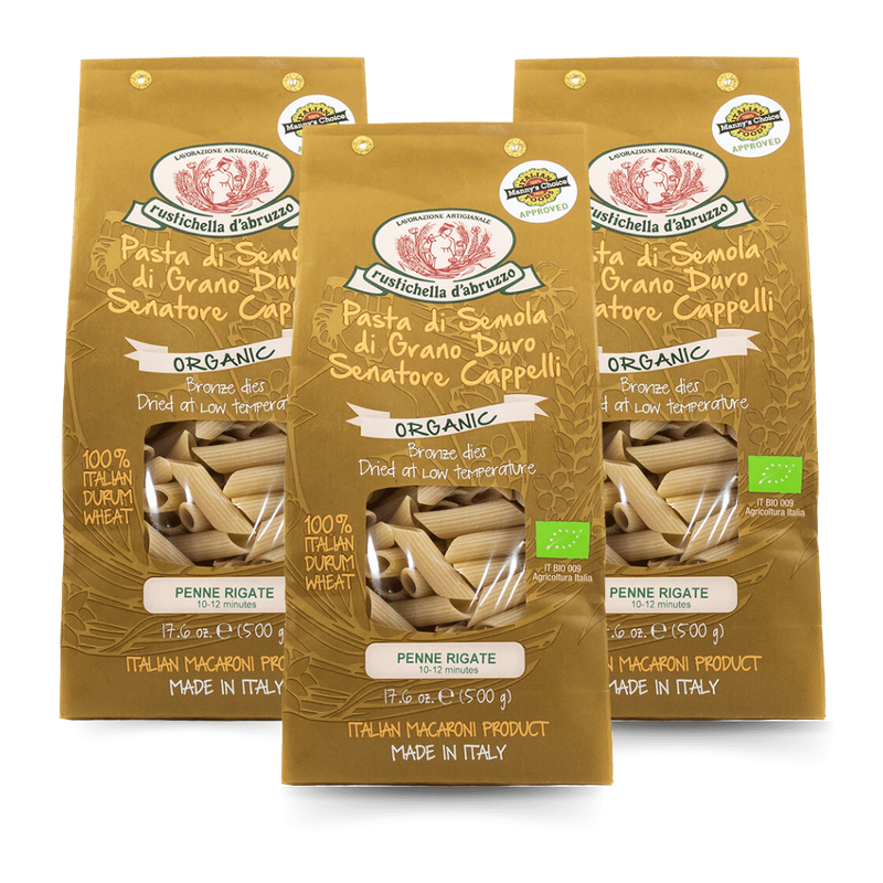 Organic Senator Cappelli Penne Rigate (3 Pack)
