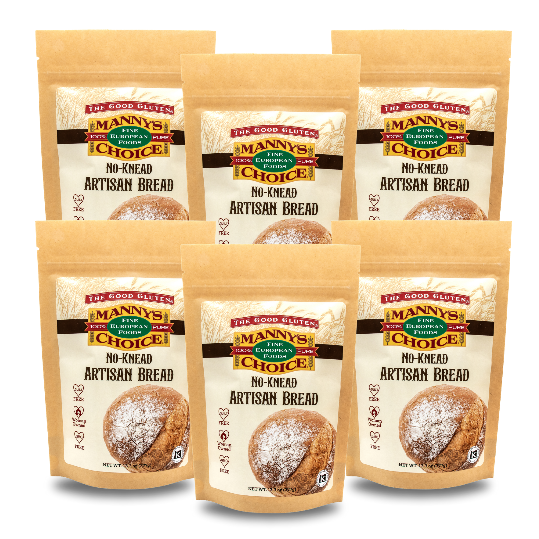 Manny’s Choice No-Knead Artisan Bread Mix (6 Pack)