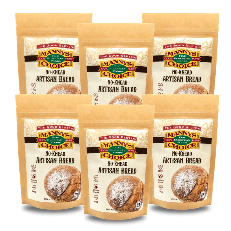 Manny’s Choice No-Knead Artisan Bread Mix (6 Pack)