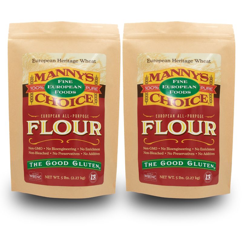 Natural, All Purpose, Type 0 - 100% Pure Italian Flour -10lb, (2) 5lb bags Natural, All Purpose, Type 0 - 100% Pure Italian Flour -10lb, (2) 5lb bags
