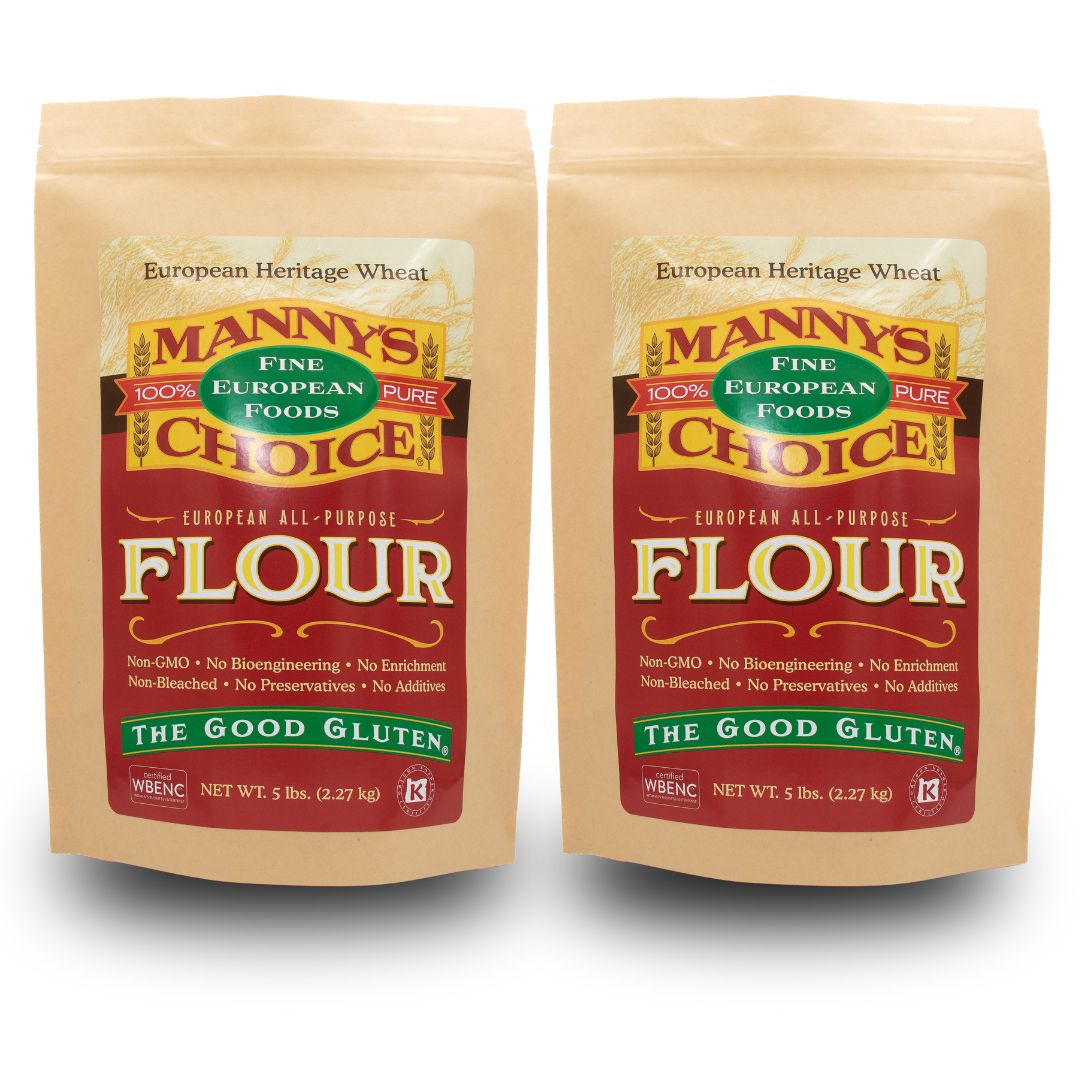 Natural, All Purpose, Type 0 - 100% Pure Italian Flour -10lb, (2) 5lb bags