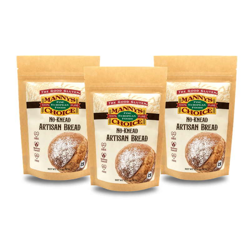 Manny’s Choice No-Knead Artisan Bread Mix (3 Pack)
