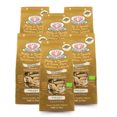 Organic Senator Cappelli Penne Rigate (6 Pack)