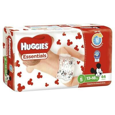 NAPPIES HUGGIES ESSENTIALS #6 XXL JUNIOR CT/160