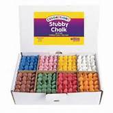 CHALK STUMPY MULTI COLOURED PK/40 (POA)