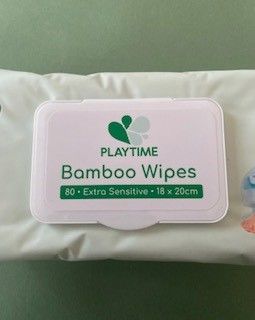 PLAYTIME NATURAL CARE BAMBOO WIPES 80's CTN/12 
PACKS