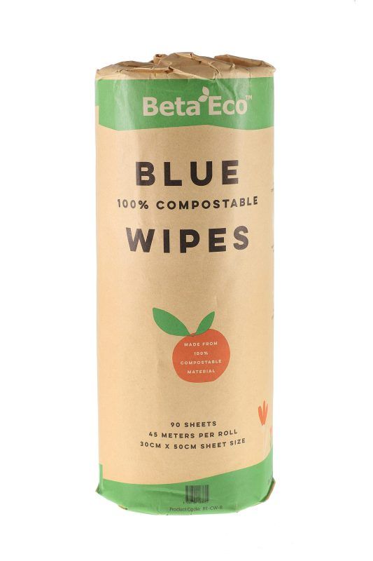 WIPES MULTIPURPOSE BLUE 100% COMPOSTABLE