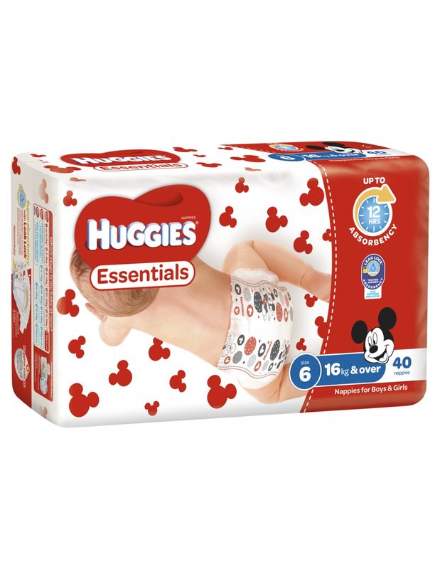 NAPPIES HUGGIES ESSENTIAL #5 WALKER CT/176