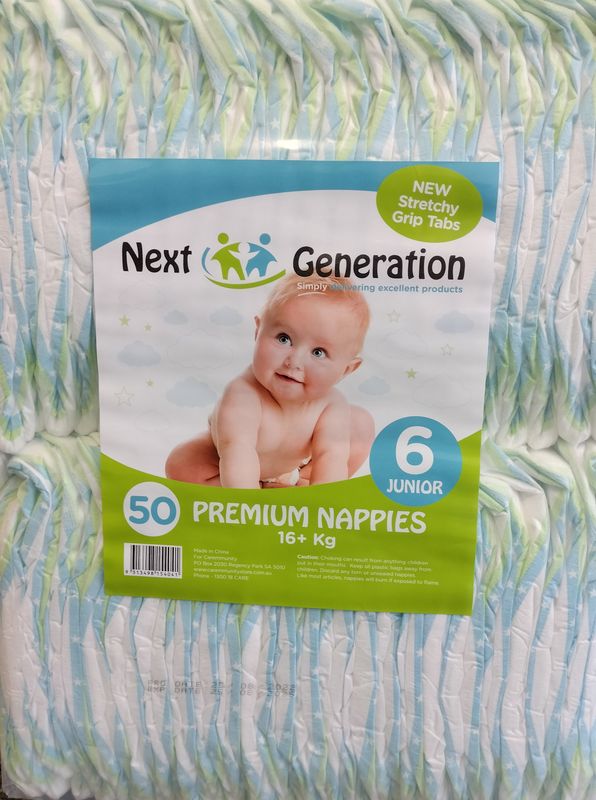 Caremunity Next Generation Premium Junior Nappies Size 6 CT/150