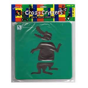 CRAZY CRITTER STENCILS PK OF 4 (POA)