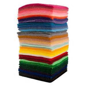 FELT ACRYLIC MULTI 305X250MM PKT/24 (POA)