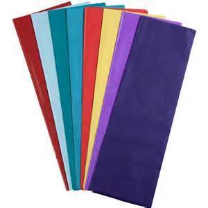 TISSUE PAPER 255X380 ASST COLOURS PK/100  (POA)