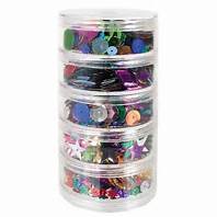 SEQUINS STACKABLE ASSORTED 100G