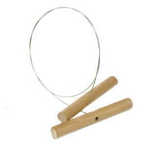 CLAY CUTTER WIRE WITH WOODEN HANDLES (POA)