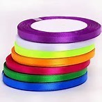 RIBBON 6MM 27 M ROLL ASS COLOURS  (POA)