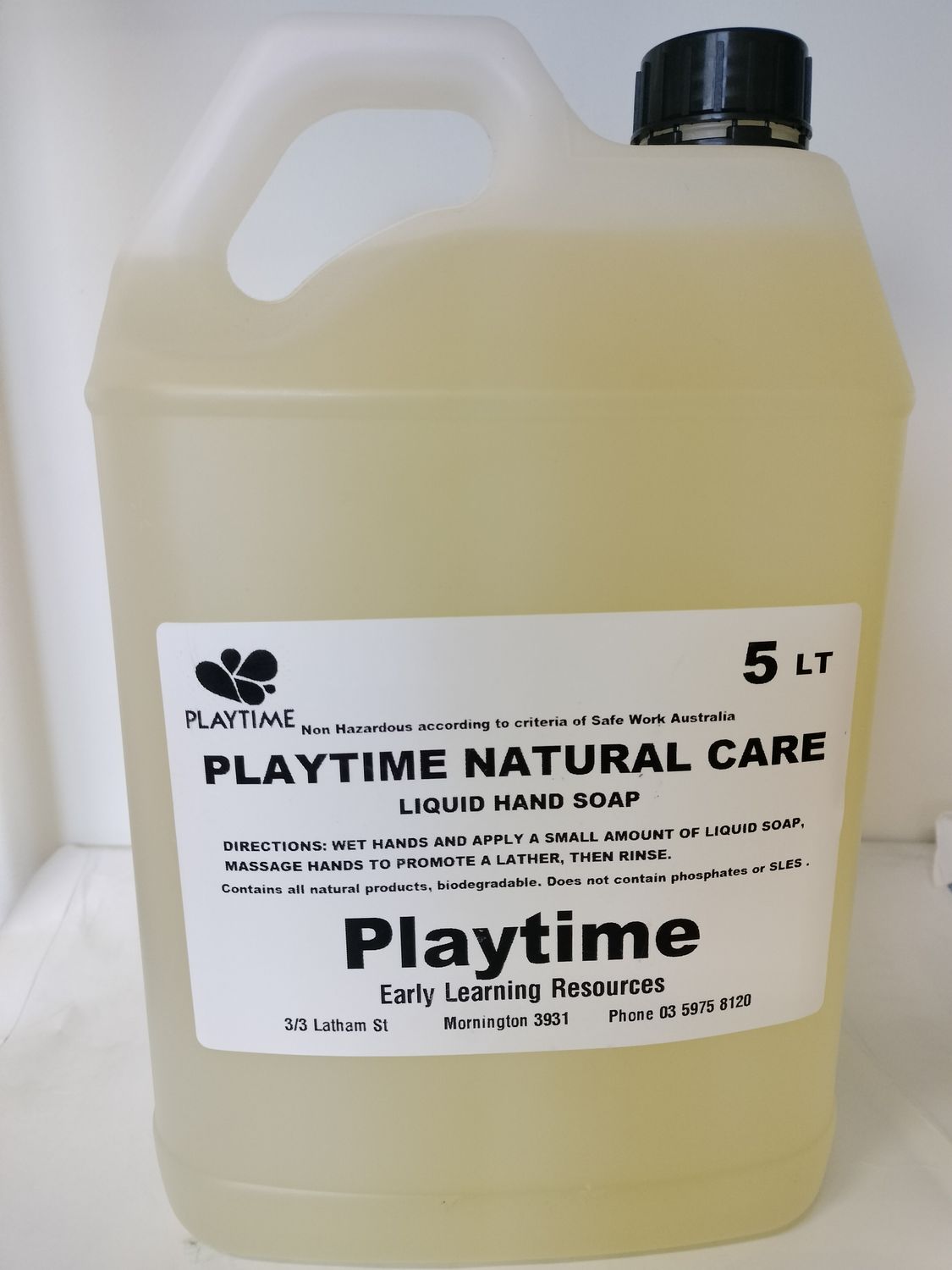 PLAYTIME NATURAL CLEAR HAND SOAP 5L