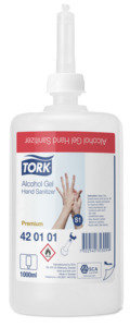 TORK - PREMIUM HAND SANITISER -  ALCOHOL GEL S1 - 1LTR  CT/6  (POA)