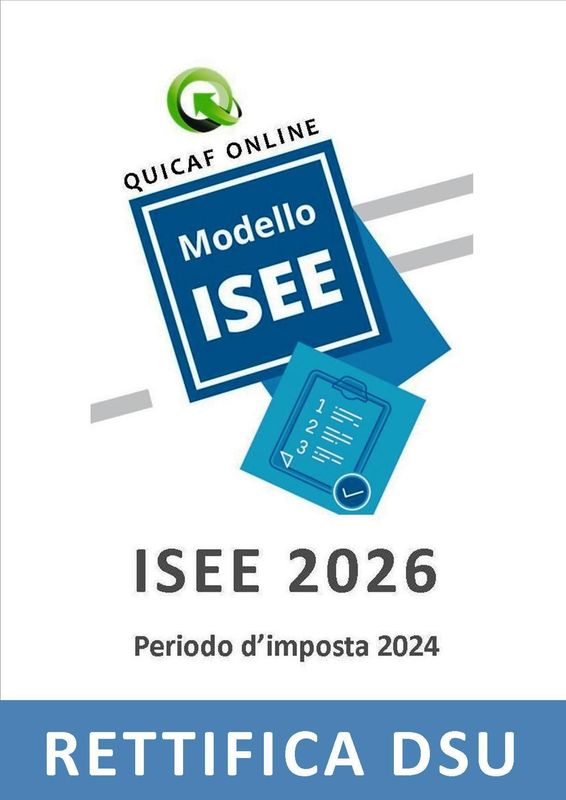 ISEE 2026 (rettifica DSU)