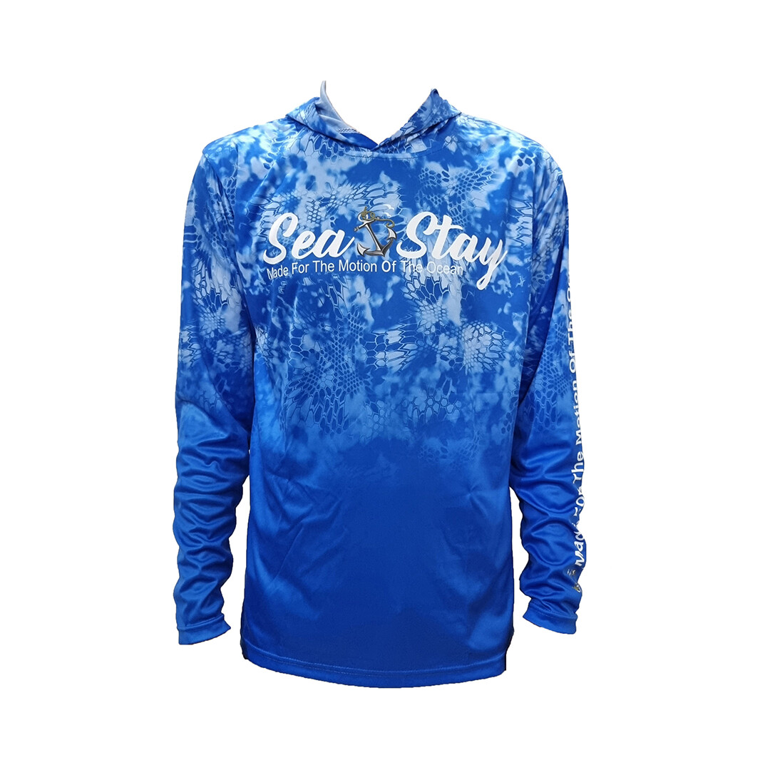 Blue Kryptek - Performance Hooded Shirt