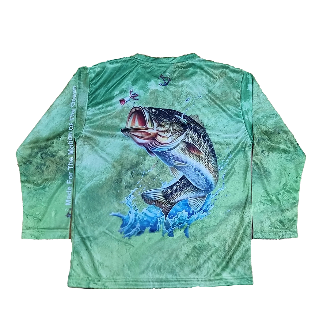Youth Bass Performance Shirt – Green