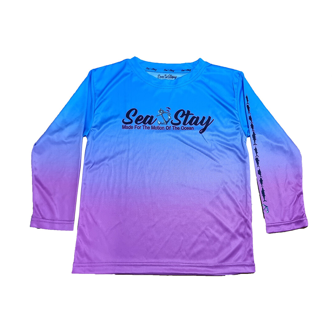 Youth Tarpon Performance Shirt – Purple and Blue