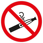 STICKER INTERDIT DE VAPOTER - MPB006